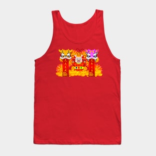 CNY: FORTUNE PIGGY'S YEAR OF THE WHITE TIGER BLESSINGS Tank Top